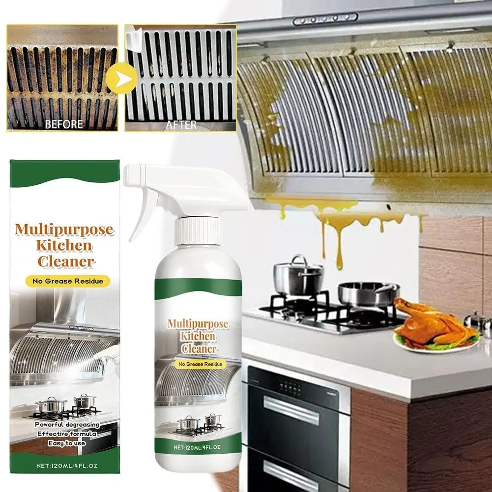 Heavy-Duty Kitchen Degreaser Spray – Grease & Oil Remover