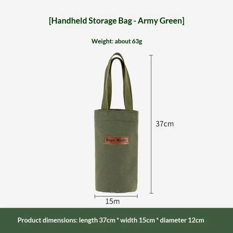 Canvas Water Bottle Bag | Portable Drink Carrier for Outdoors