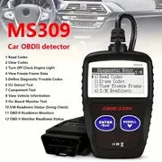 MS309 OBD2 Scanner Tool - Upgraded Version, Red and Black PVC Diagnostic Car Fault Code Reader with Advanced Check Engine Troubl Peaceful Pleasures Health and Wellness black
