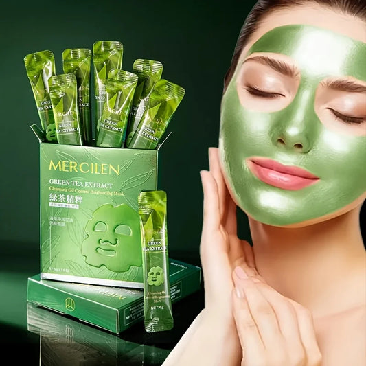Green Tea Peel-Off Face Mask – Hydrating & Anti-Aging (10pc) Peel-Off Face Mask Peaceful Pleasures Health and Wellness