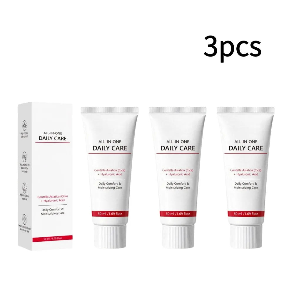 50ml Face Moisturizer Hydrating Cream Nourishing Daily Skin Care Gentle Use Portable Refreshing Smooth Shrinks Pores Rejuvenate Peaceful Pleasures Health and Wellness 3pcs