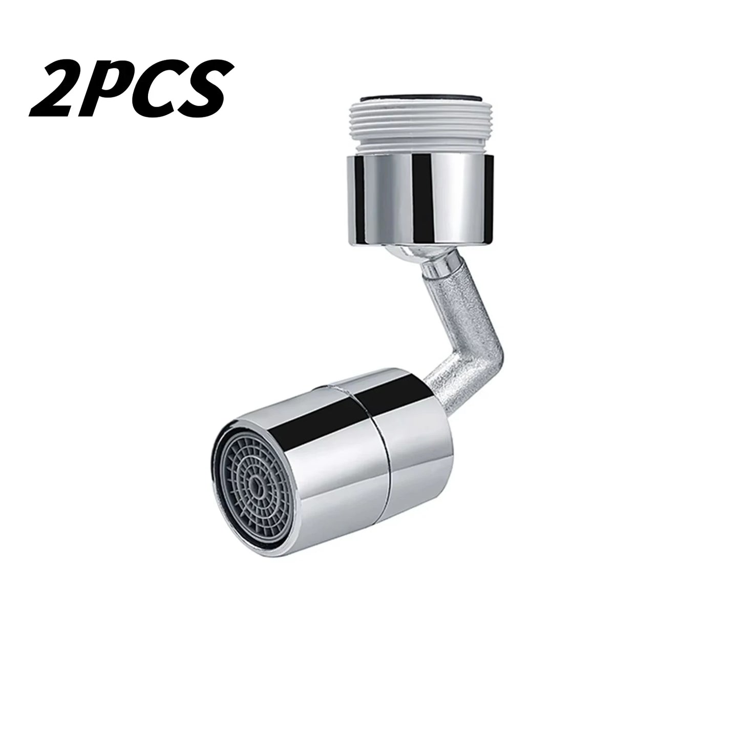 720 Degree Universal Faucet Washbasin Faucet Extension Adapter Aerator Splash Proof Rotating Water Saving ABS Plastic Faucet Peaceful Pleasures Health and Wellness 720 Degree Tap 2PC