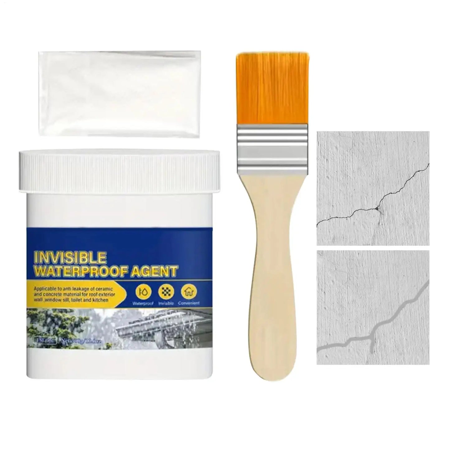 Transparent Waterproofing Sealant, Multi-Purpose Leak Proof Caulk Glue for Kitchen Bathroom Pipe Floor Window Home Repair Peaceful Pleasures Health and Wellness