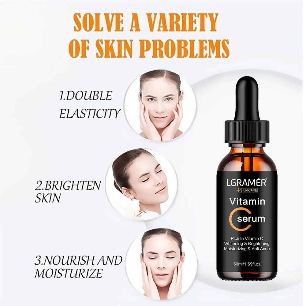 Vitamin C Face Serum – Brightening & Pore Minimizing Essence Face Serum Peaceful Pleasures Health and Wellness