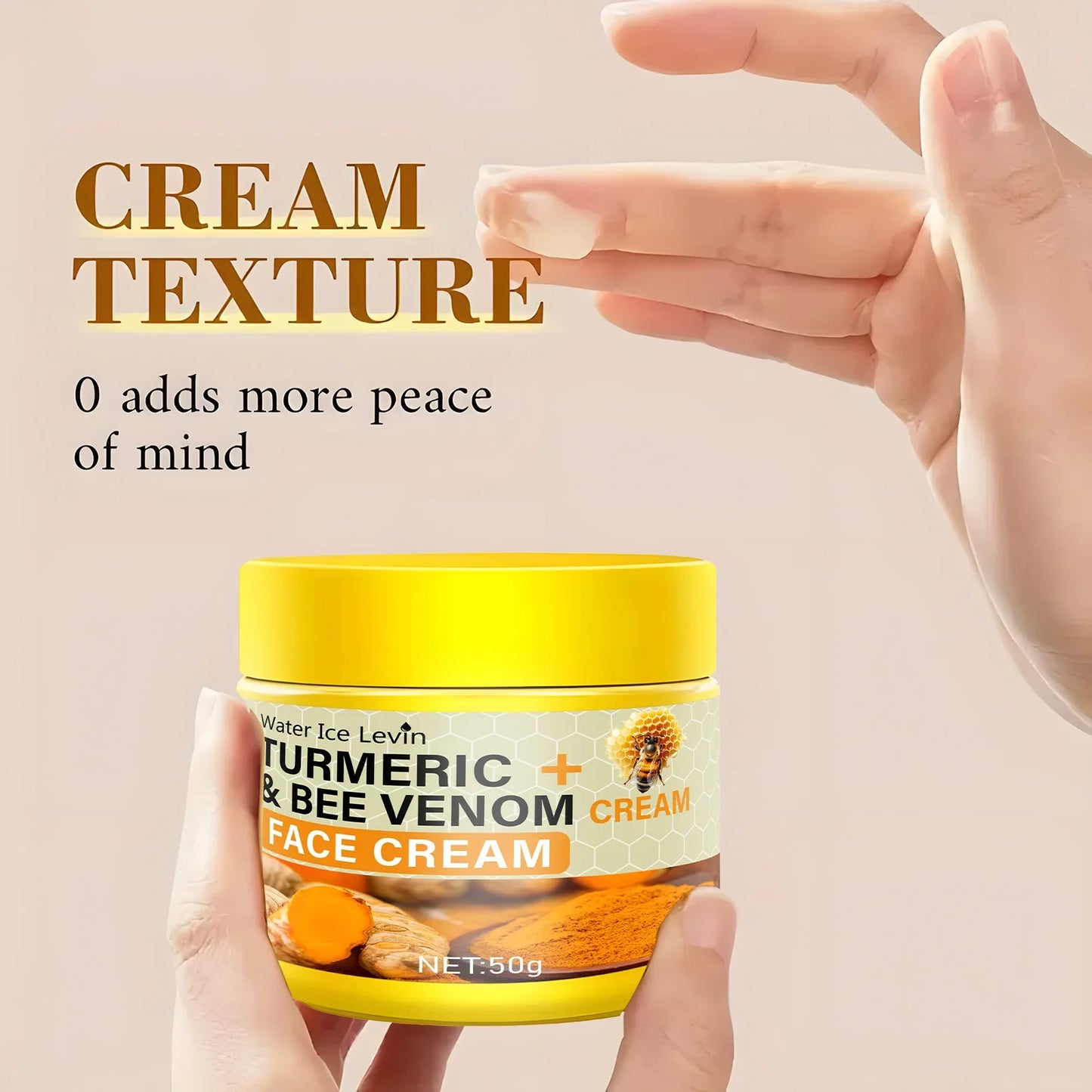 Turmeric & Bee Venom Collagen Face Cream – Deep Moisturizer