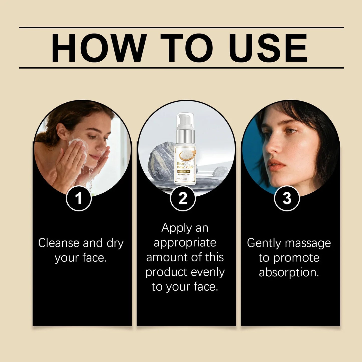 Rice Moisturizing Face Cream – Hydrating & Travel-Friendly