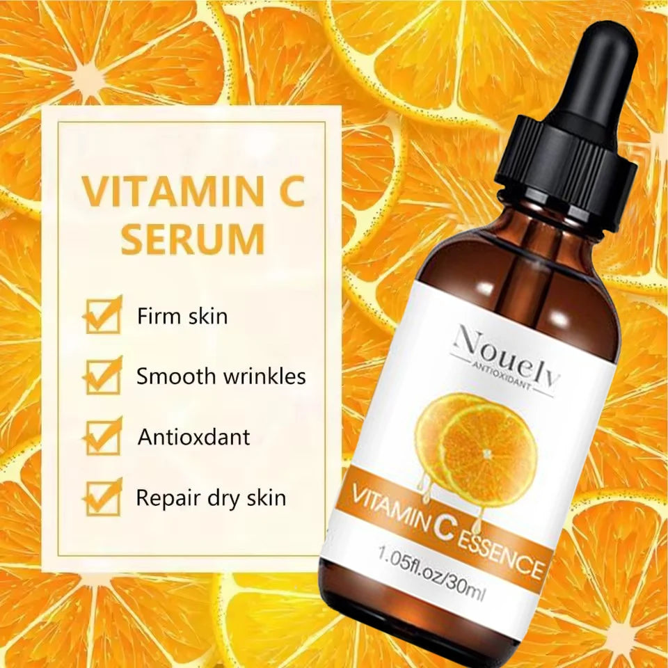 Vitamin C Facial Essence Nicotinamide Dark Skin Brighten Serum Fade Fine Lines Moisturizing Repair Dull Serum Face Skin Care Peaceful Pleasures Health and Wellness