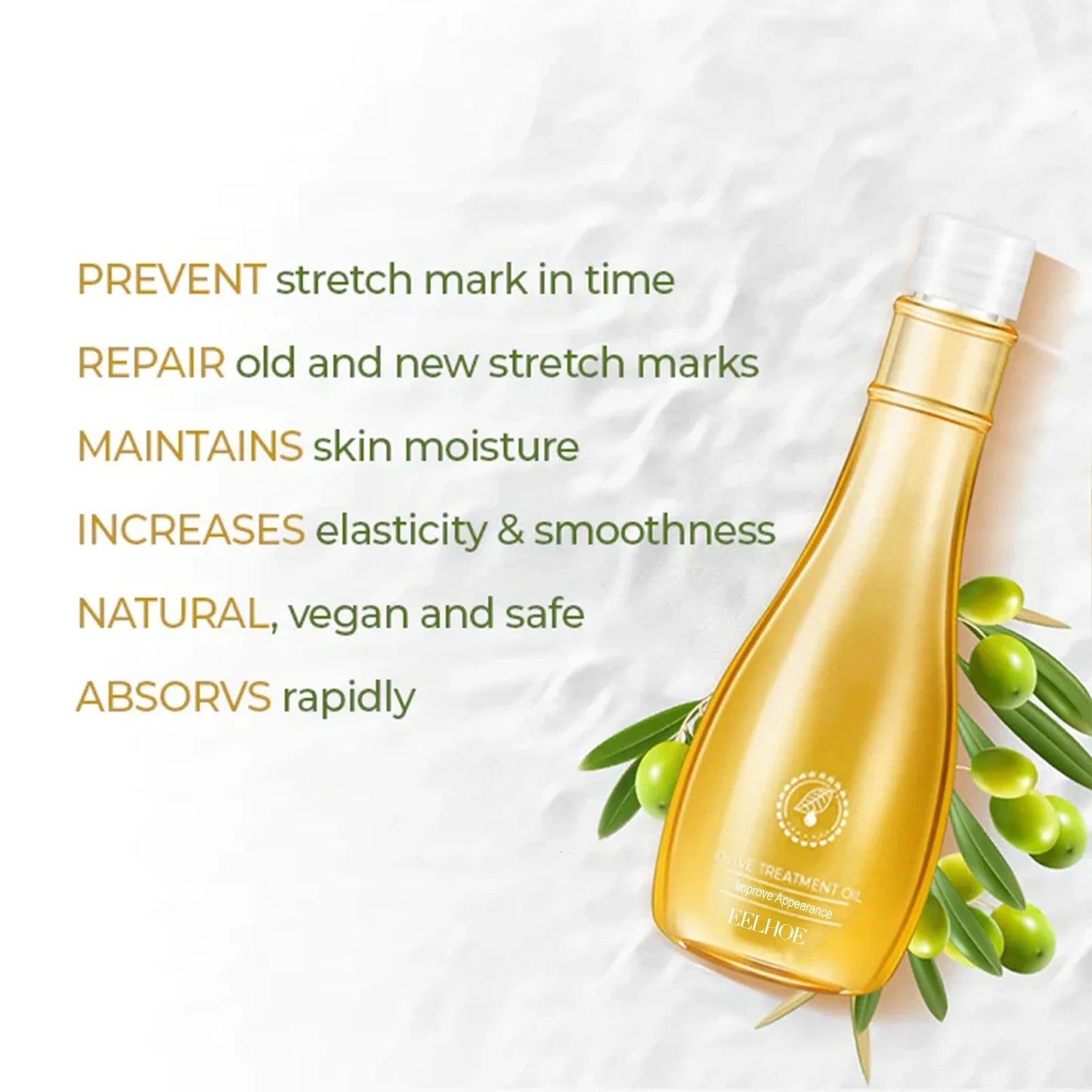 EELHOE Olive Body Oil – Hydrate, Soften & Tone Skin 150ml