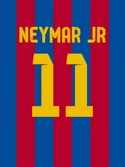 Football Legend Jersey Canvas Poster | Sports Star Wall Art