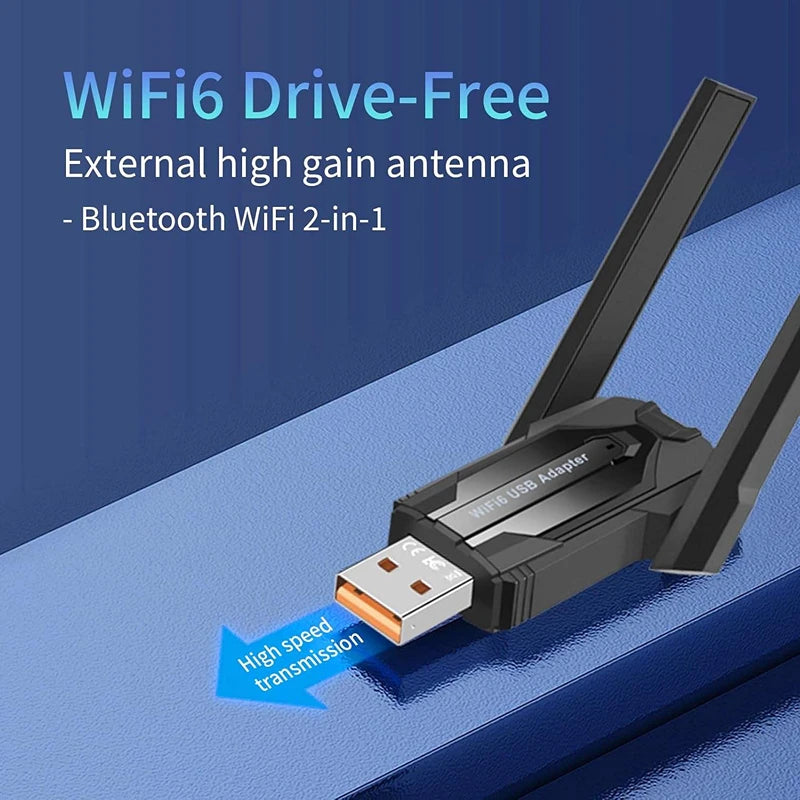 900Mbps USB WiFi Bluetooth5.4 Adapter 2in1 Network Card Dual Band 2.4G 5GHz Wi-Fi Antenna Mini Wireless Receiver PC Accessories Peaceful Pleasures Health and Wellness