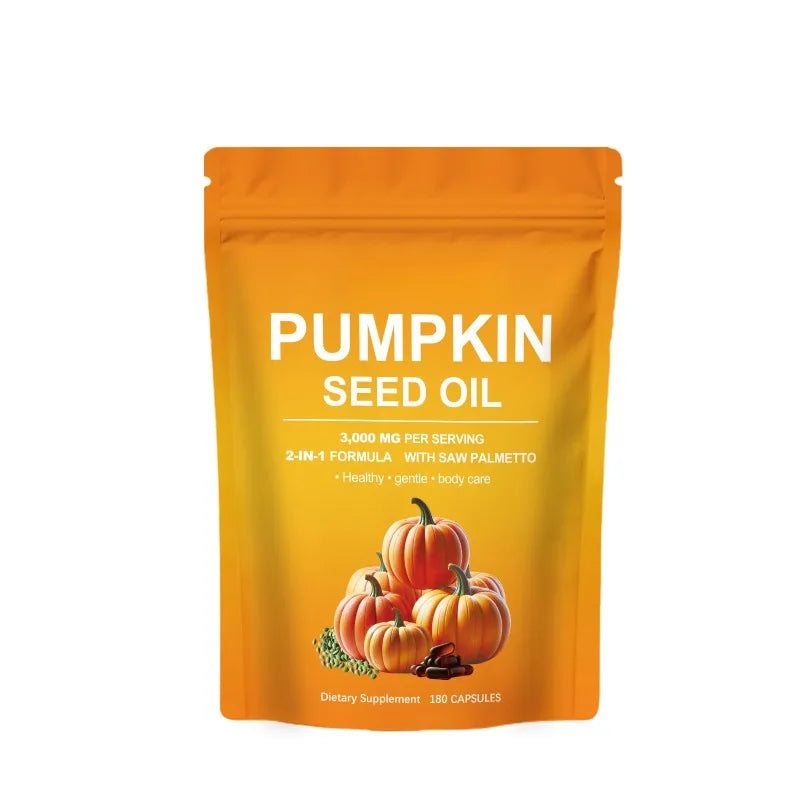 Pumpkin Seed Oil Capsules Relieve Daily Physical Discomfort with Multiple Ingredient Care Capsules 180 Capsules Peaceful Pleasures Health and Wellness 1bag 180capsules