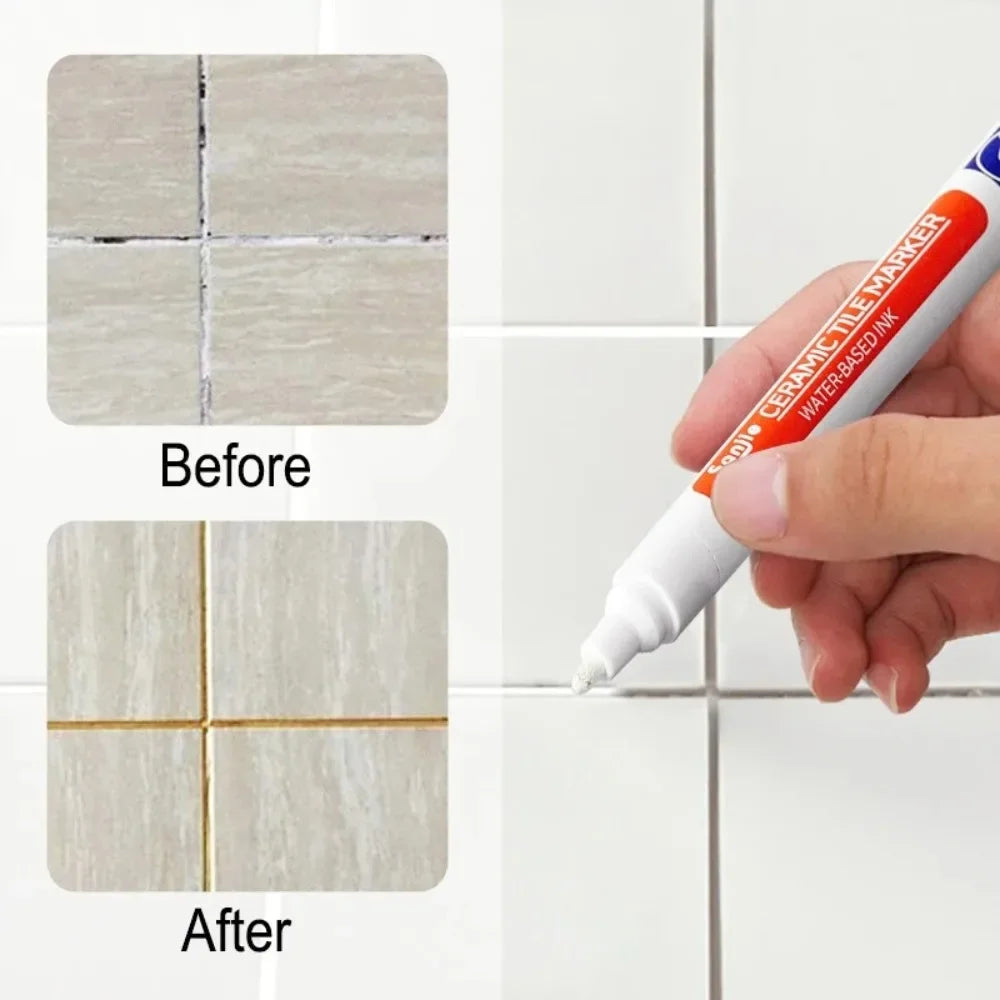Crafts Painting Grout Art Supplies Wall Pen Waterproof Drawing Bathroom Paint Markers Accessories Pens Decoration Tile Floor By Peaceful Pleasures Health and Wellness