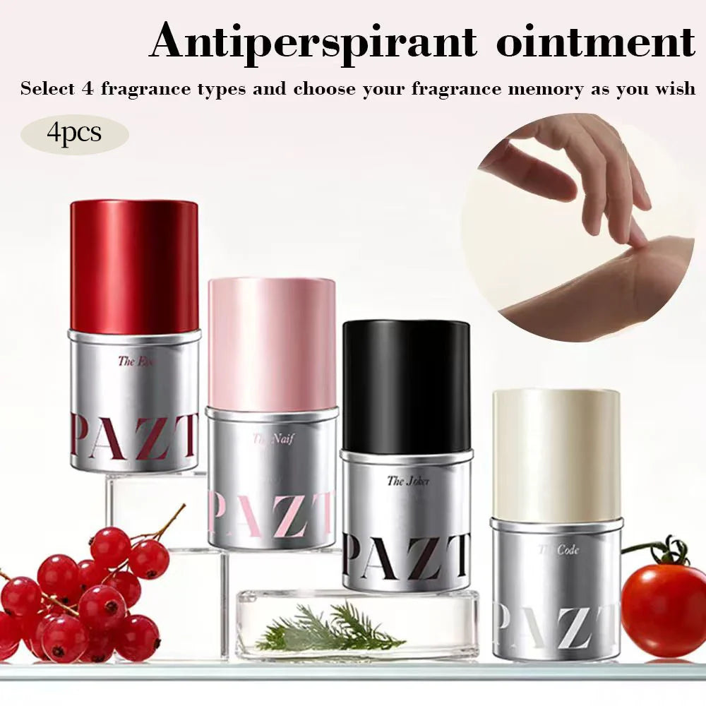 4-Pack Solid Perfume Balm Set – Portable Travel Fragrances