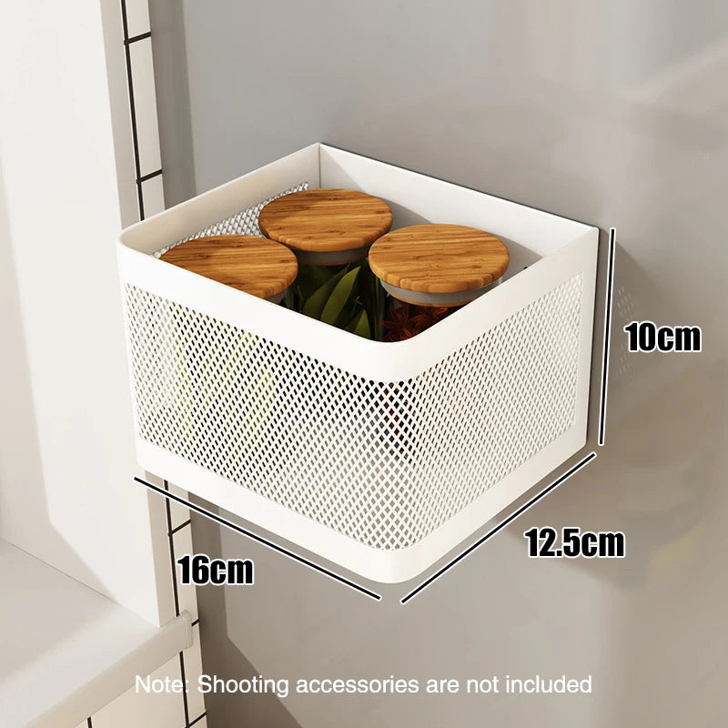 Magnetic Spice Rack – No-Drill Fridge Side Kitchen Organizer