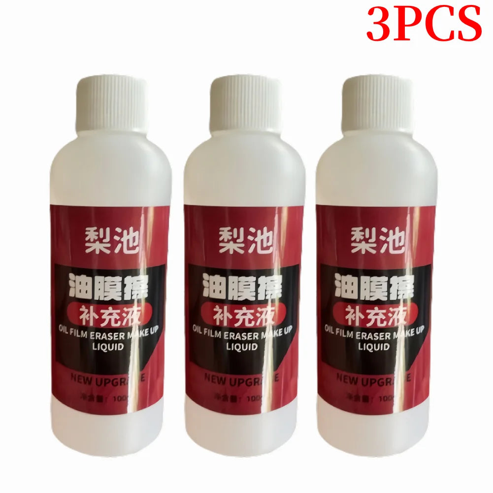 120ml Car Glass Oil Film Remover Glass Polishing Compound Windshield Cleaner Car Glass Polishing Clear Window Auto Detailing Peaceful Pleasures Health and Wellness 2PCS Oil Refill