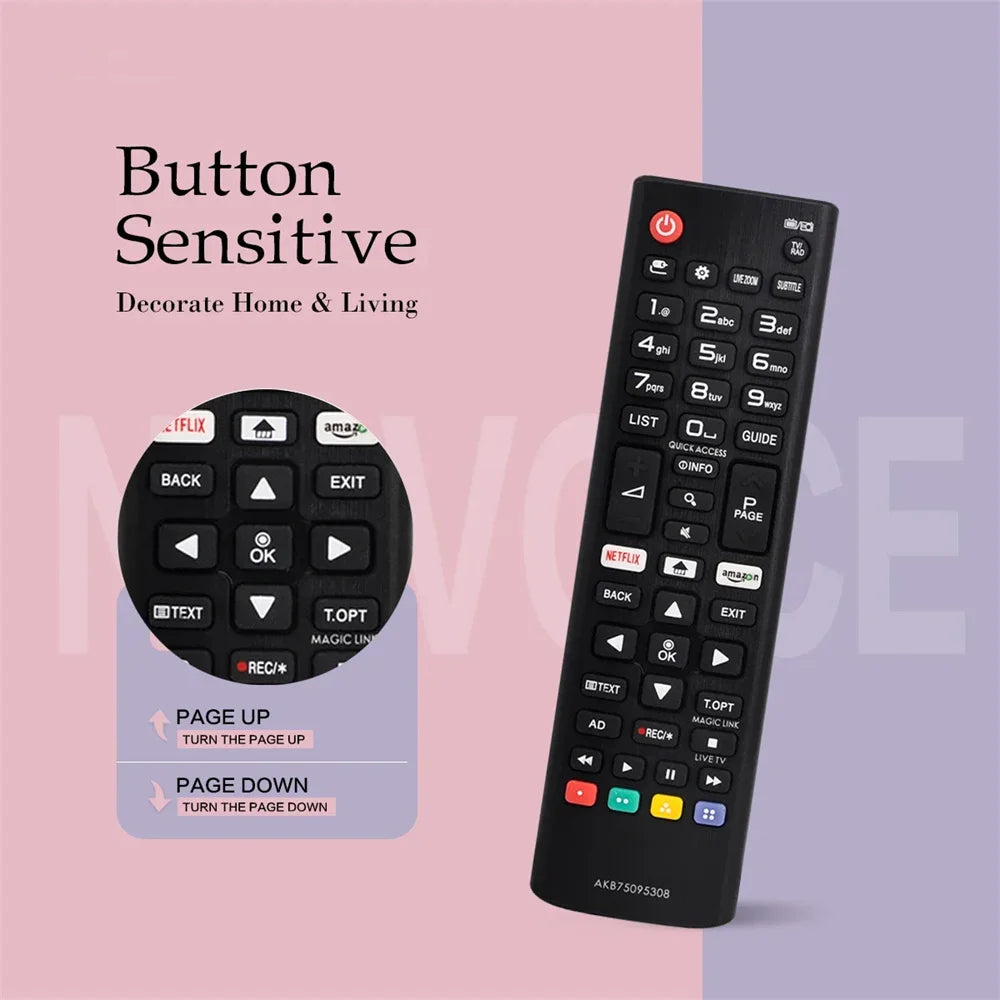 AKB75095308 Universal Remote for LCD LED HDTV Smart TV