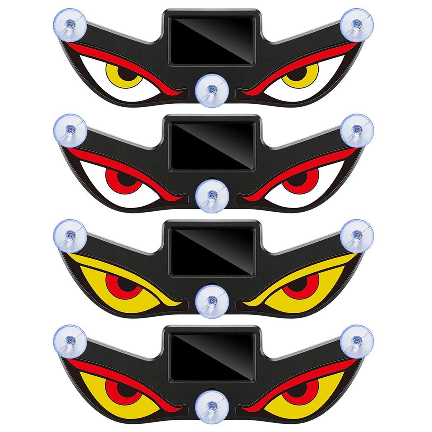 Eye LED Car Window Light Wireless No Drill Solar and USB Powered Devil Eyes Lights for Cars Windshield Rear Window Peaceful Pleasures Health and Wellness
