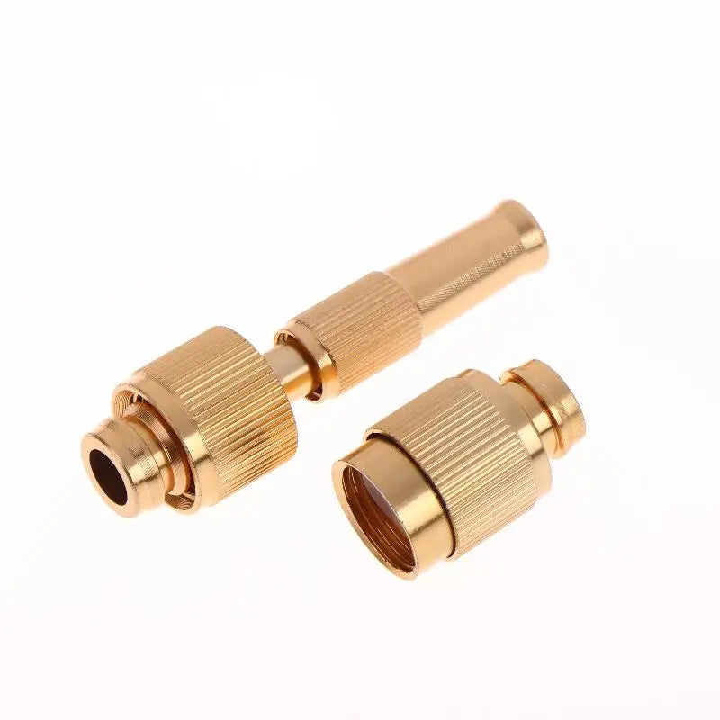Versatile Home Hose Adjustable Pressure Garden Sprinkler Spray Nozzle Water Brass High Pressure Direct Spray Quick Connector Peaceful Pleasures Health and Wellness A2