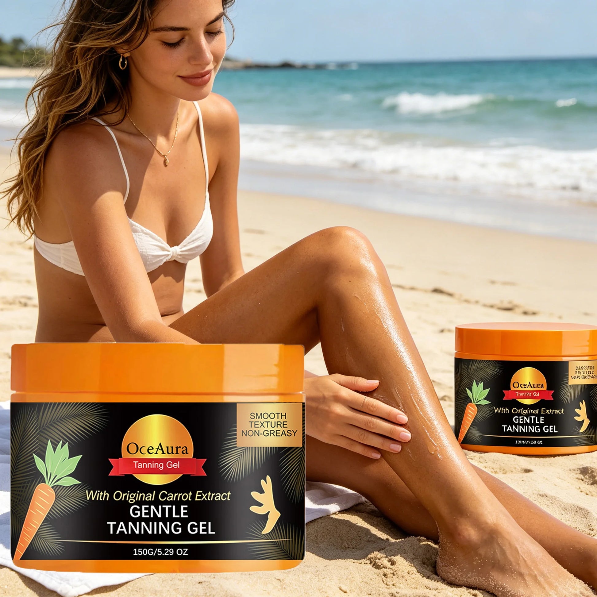 Carroten Gradual Tanning Gel – Streak-Free Sunless Bronzer 150g Peaceful Pleasures Health and Wellness
