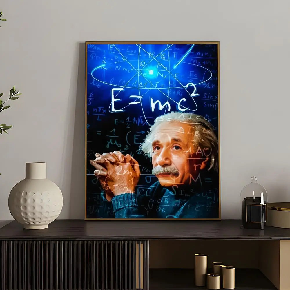 Hot Aalbert Einsteines Poster Versatile HD Waterproof Wall Art Self-Adhesive Decor for Any Space Ideal Gift Peaceful Pleasures Health and Wellness z10 50X70cmNoframe