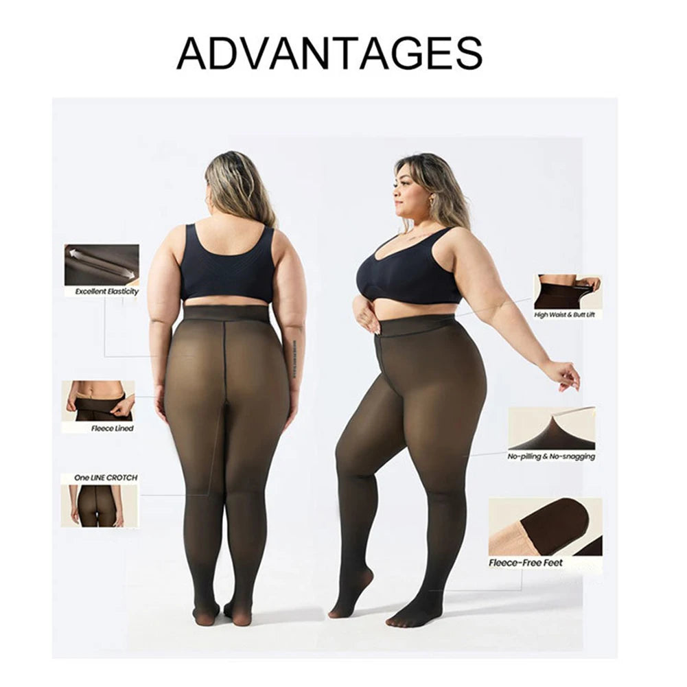 Women's Fleece Lined Thermal Tights – Thick Warm Leggings