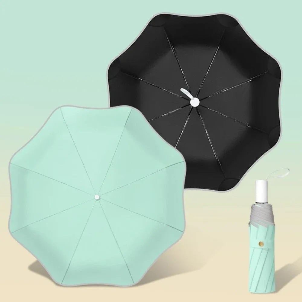 UV Protection 3-Fold Windproof Sunshade Umbrella | Reflective Edge