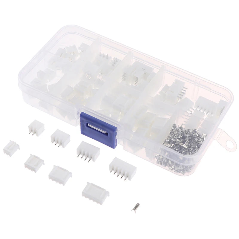 New 1Box JST-XH Kit 2/3/4/5Pin XH2.54MM Terminal Housing PCB Header Wire Connectors Peaceful Pleasures Health and Wellness