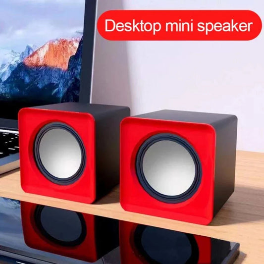 AyeBeau Mini USB Computer Speakers – 2.0 Stereo Desktop PC USB Computer Speakers Oasis Select