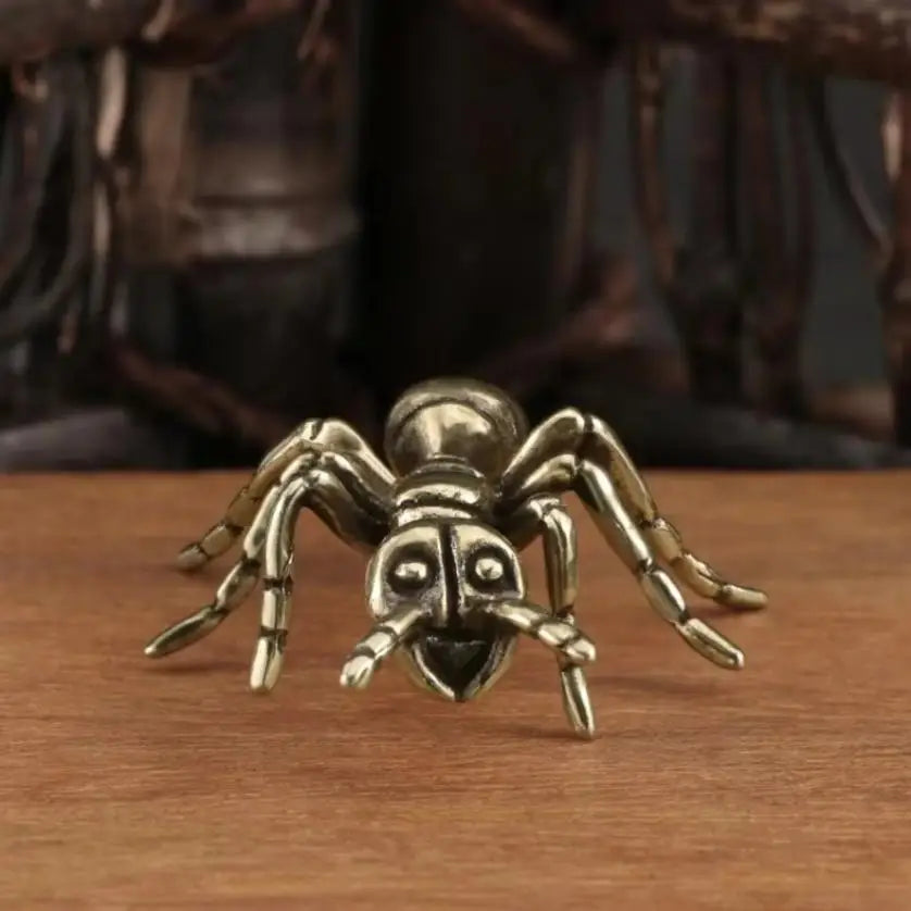 Brass Ant Figurines Miniature Simulation Insect Desk Ornament Table