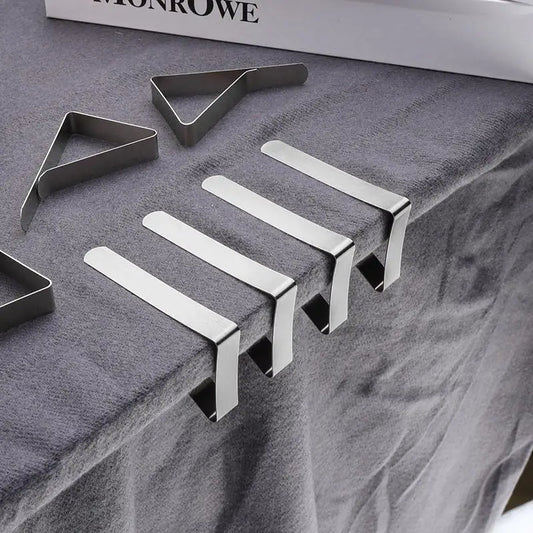 8 Pcs Stainless Steel Tablecloth Clip Non-Slip Adjustable Table Cover Clamps Clip Table Cloth Holders For Home Party Picnic Peaceful Pleasures Health and Wellness