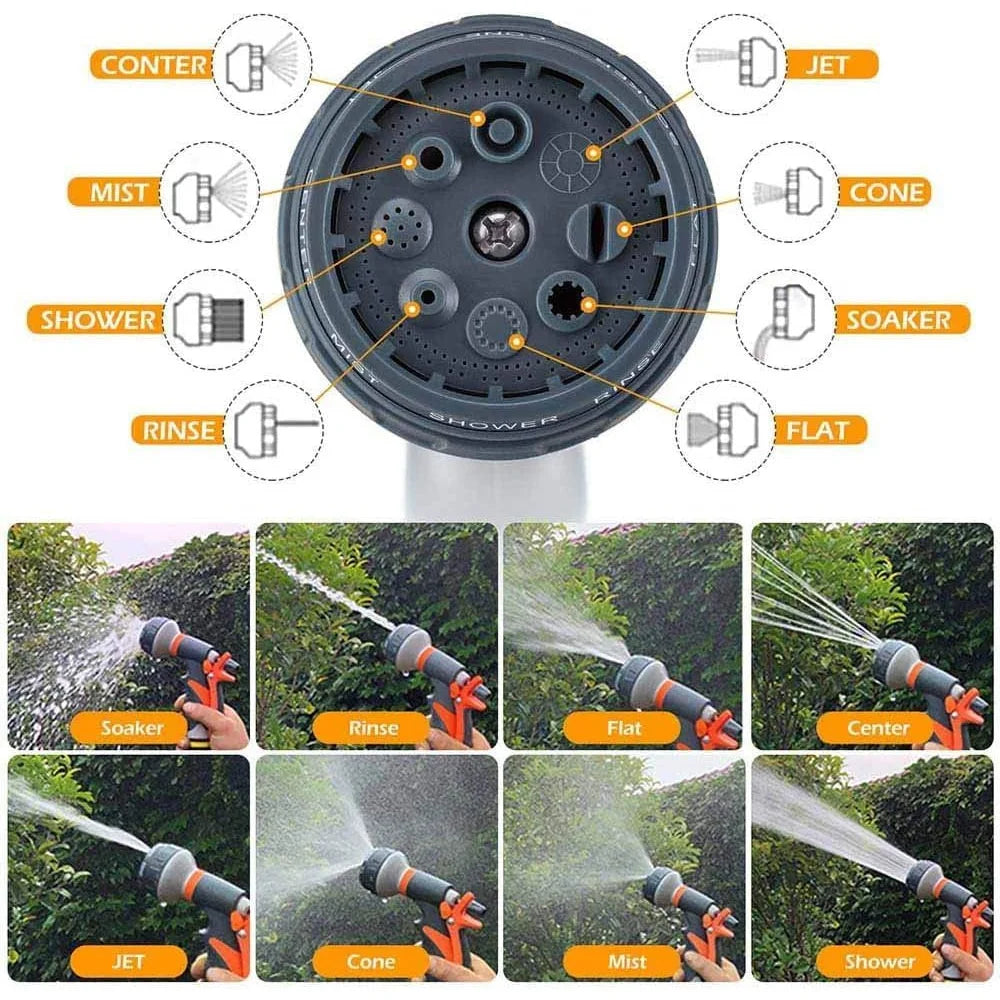 8 Styles Adjustable Lawn Irrigation Sprinklers High Pressure Watering Tubeing Sprayer Water Gun for Car Cleaning Garden Hose Peaceful Pleasures Health and Wellness