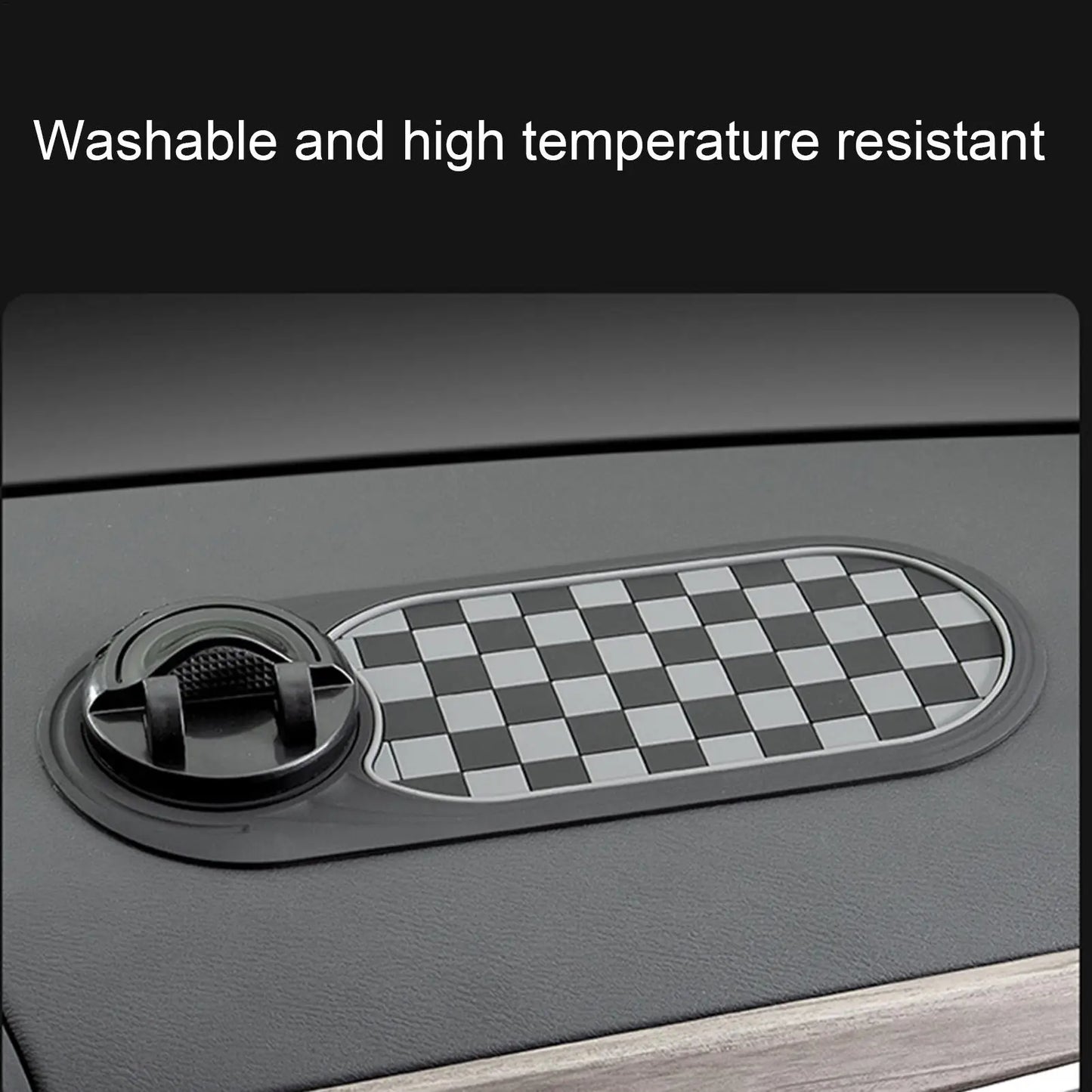 Anti-Slip Car Dashboard Organizer Mat with Parking Number Pad