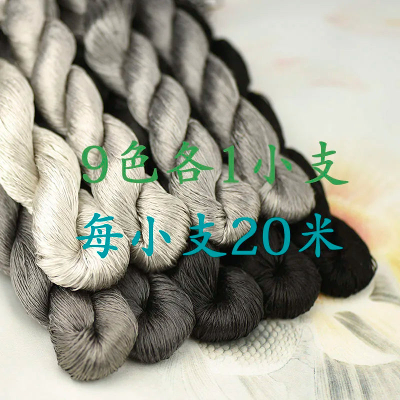 100% Silk Embroidery Thread Set – DIY Floral Hand Embroidery
