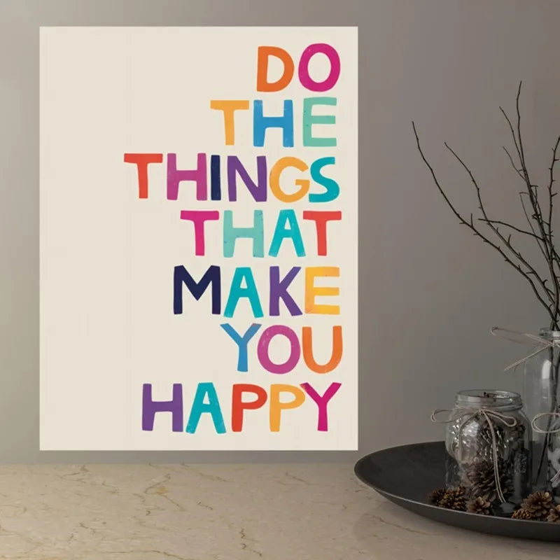 Inspirational Quote Canvas Poster | Motivational Wall Art Canvas Wall Art Peaceful Pleasures Health and Wellness