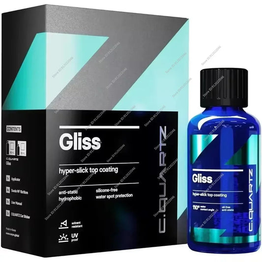 50ml Kit for CAR Gliss Original Ceramic Coating for Cars Hyper Smooth Hydrophobic Nano Top-Coat with Microfiber Applicators Peaceful Pleasures Health and Wellness