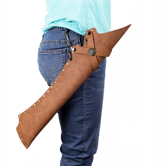 PU Leather Arrow Quiver Archery Bag Brown Black Retro Hunting Peaceful Pleasures Health and Wellness