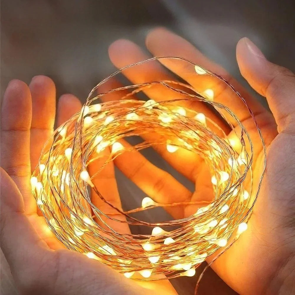 5M USB LED Fairy String Lights – Waterproof Silver Wire Garland