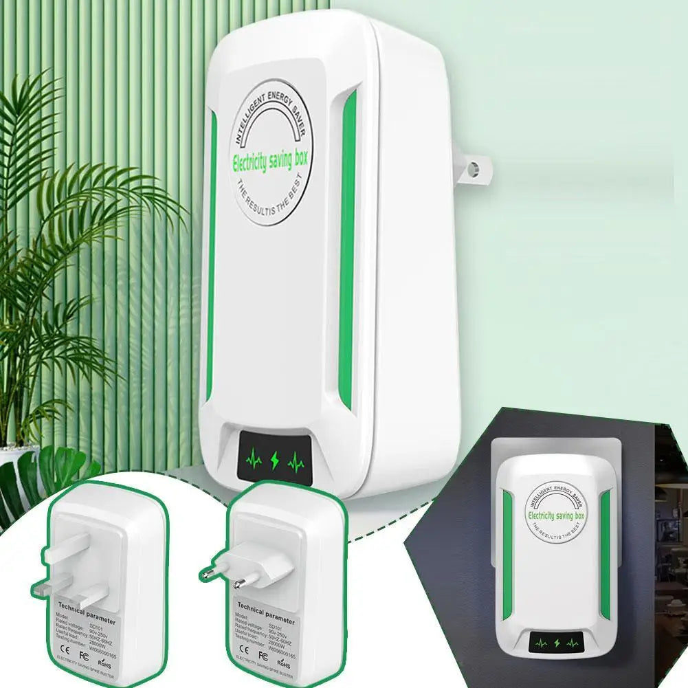 Intelligent Power Saver Plug – Household Electricity Saving Box with Leakage Alarm (SD101) Peaceful Pleasures Health and Wellness