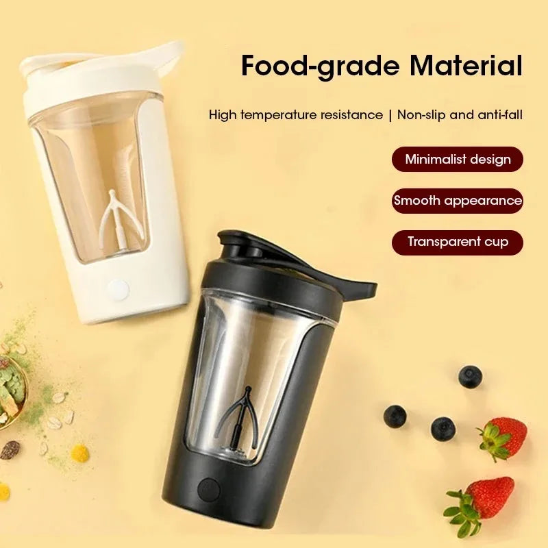 Electric Portable Protein Shaker Cup Automatic Blender Mixer for Milk Powder Home Gym Outdoor Travel Sports Peaceful Pleasures Health and Wellness