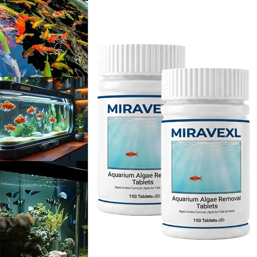 MIRAVEXL Aquarium Algae Control Tablets 150pk – Fish Safe