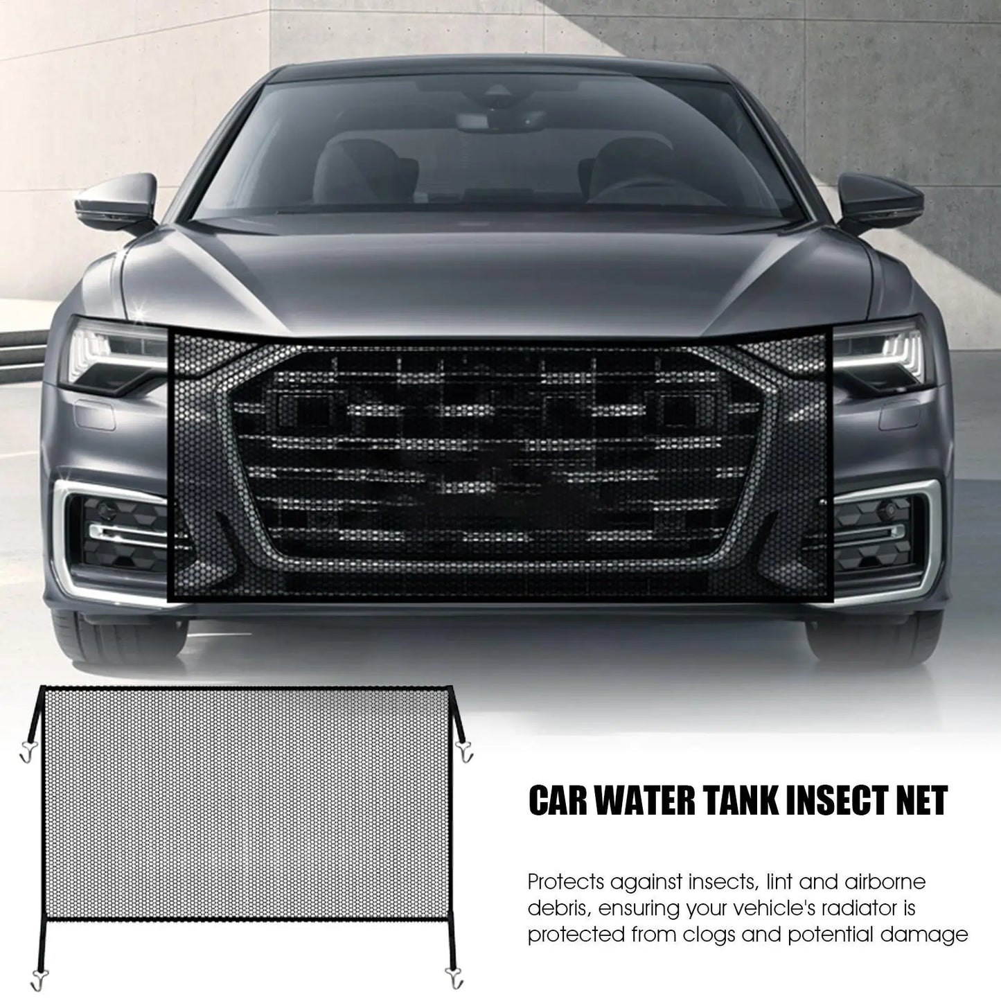 Car Radiator Grille Mesh Guard – Anti-Insect Debris Barrier Net