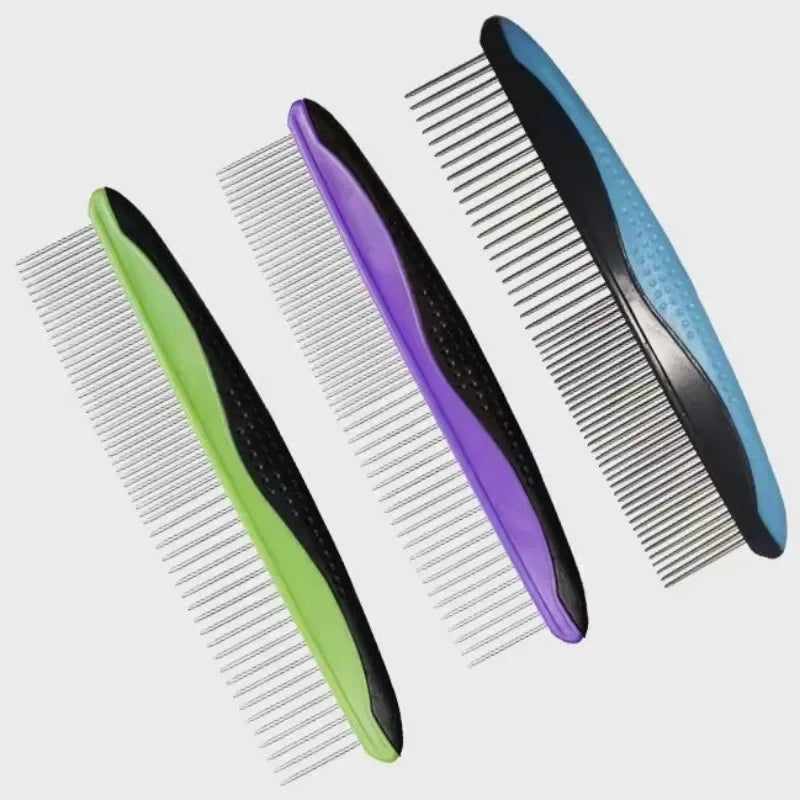 Stainless Steel Dog & Cat Grooming Comb | Detangling Massage Pet Grooming Comb Peaceful Pleasures Health and Wellness