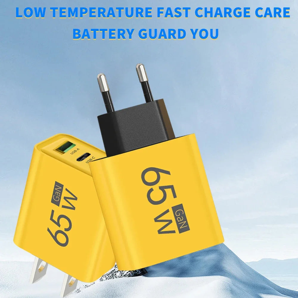 65W GaN USB-C Fast Charger | PD & QC | iPhone Samsung