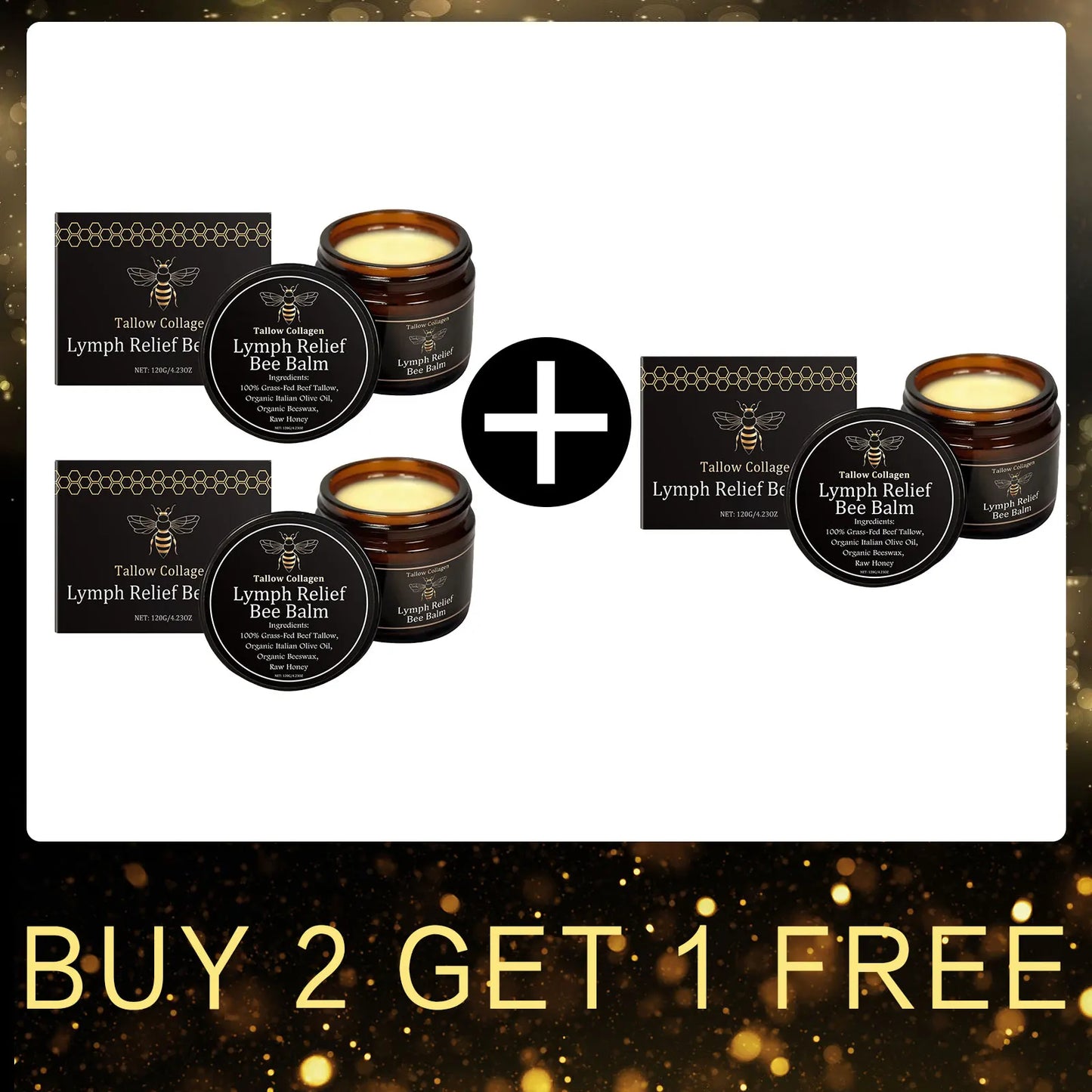 Beef Tallow Honey Balm – Nourishing Face & Body Cream 120g