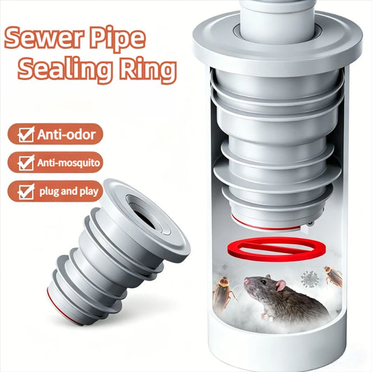 Sink Plug Sewer Pipe Sealing Ring Water Plug Floor Drain Shower Stopper Bathroom Accessories 70-75mm Silicone Drains Kitchen Peaceful Pleasures Health and Wellness