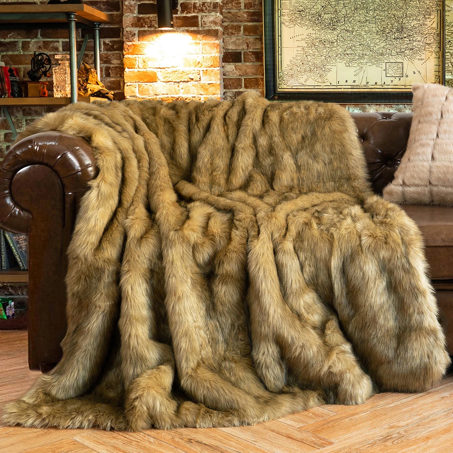 Battilo Faux Fur Throw Blanket – Soft Fluffy Luxury King Size