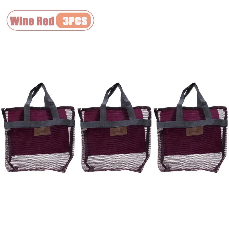 Large Mesh Beach Tote Bag – Pool, Gym & Travel Storage