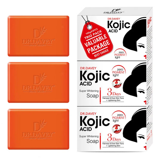 3pcs Kojic Acid Soap Cleansing and Moisturizing Handmade Soap for Bathing, Face Washing, and Skin Moisturization Peaceful Pleasures Health and Wellness