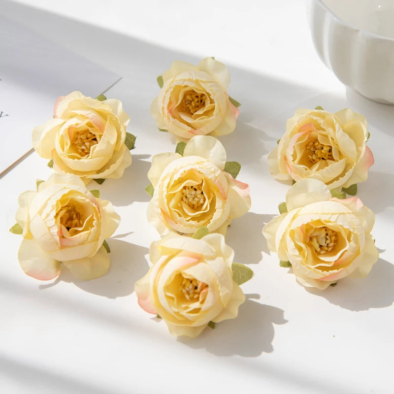Multicolor Silk Artificial Roses 10/30 Pcs – Wedding & Home Decor