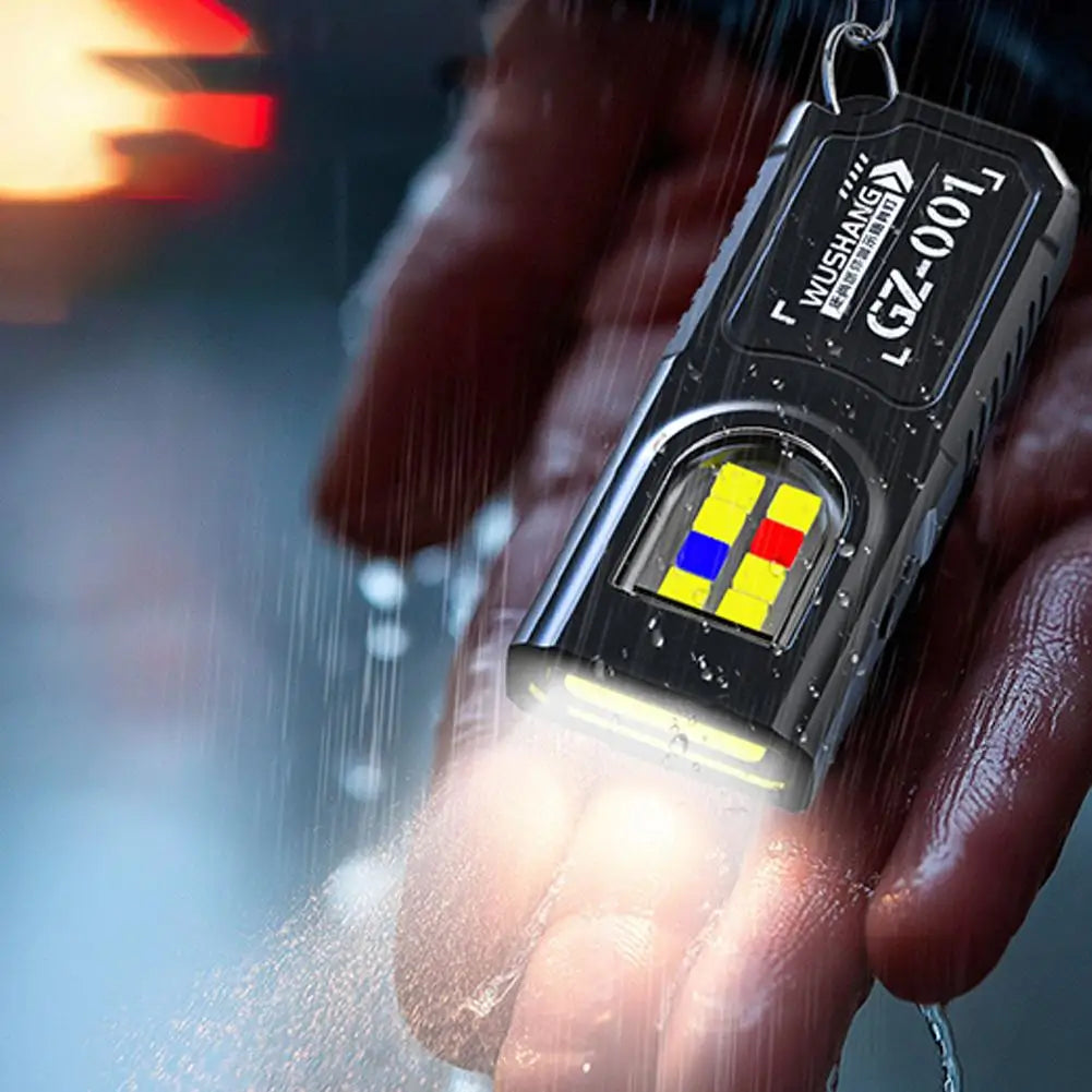 Mini Rechargeable Keychain Flashlight | Magnetic Clip-On EDC Torch